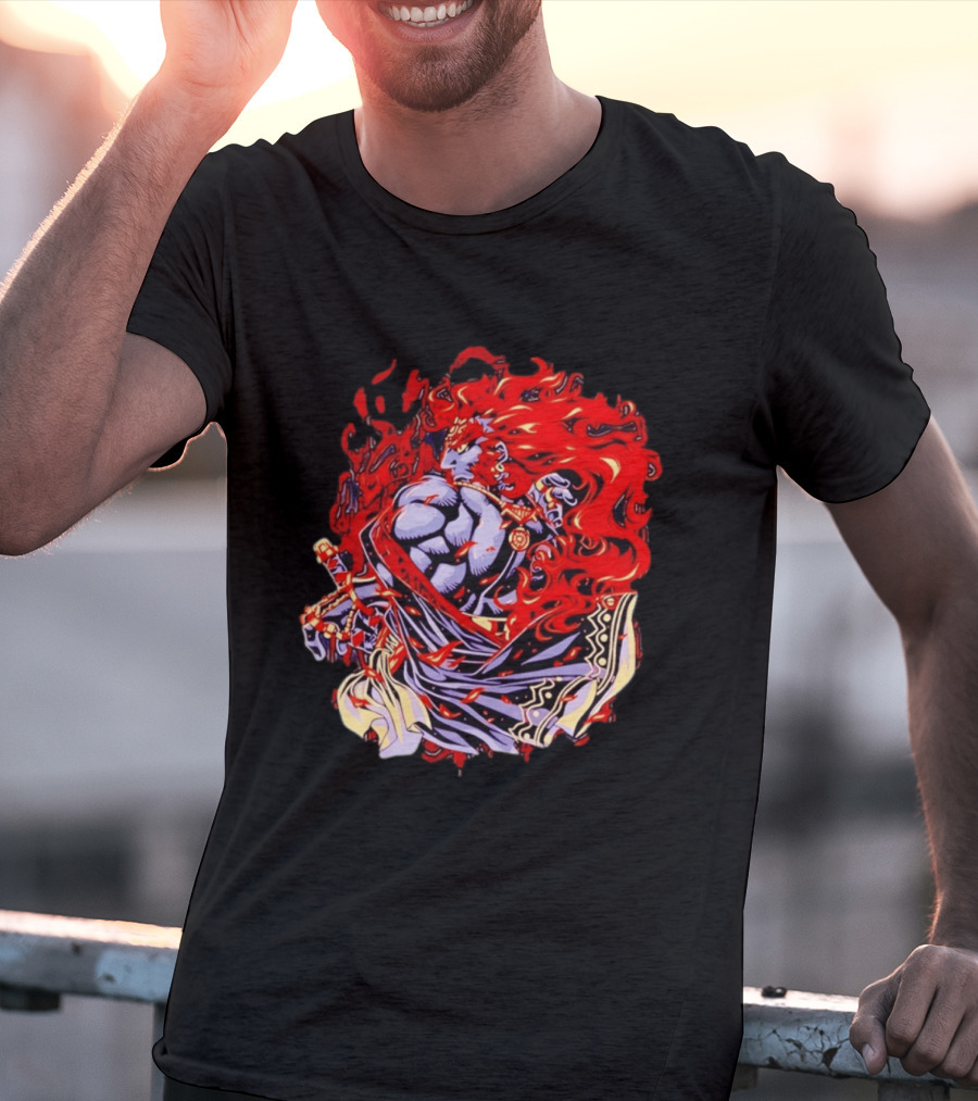 Ganondorf The Legend Of Zelda Dark King Of Gerudo Desert Fire Power T-Shirt