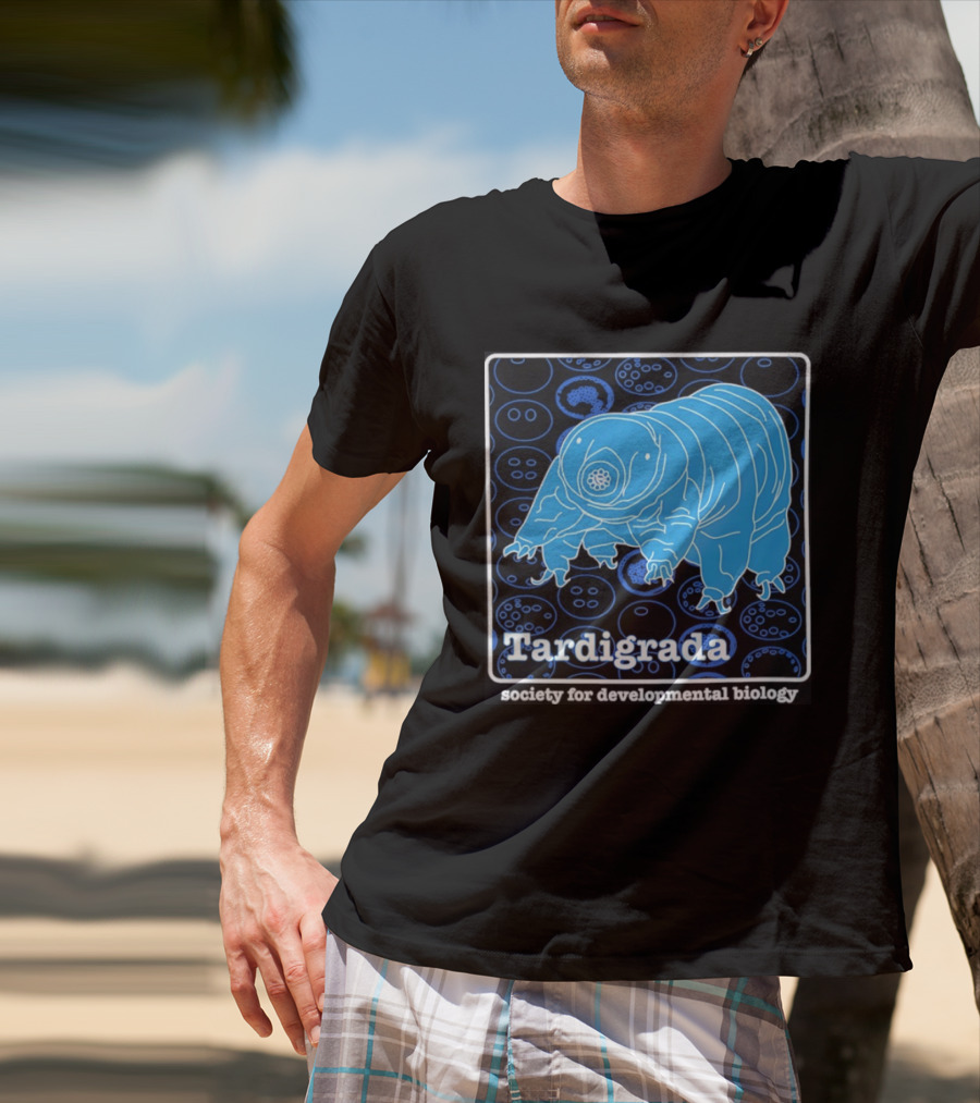 Tardigrada Society For Developmental Biology Blue Water Bear T-Shirt