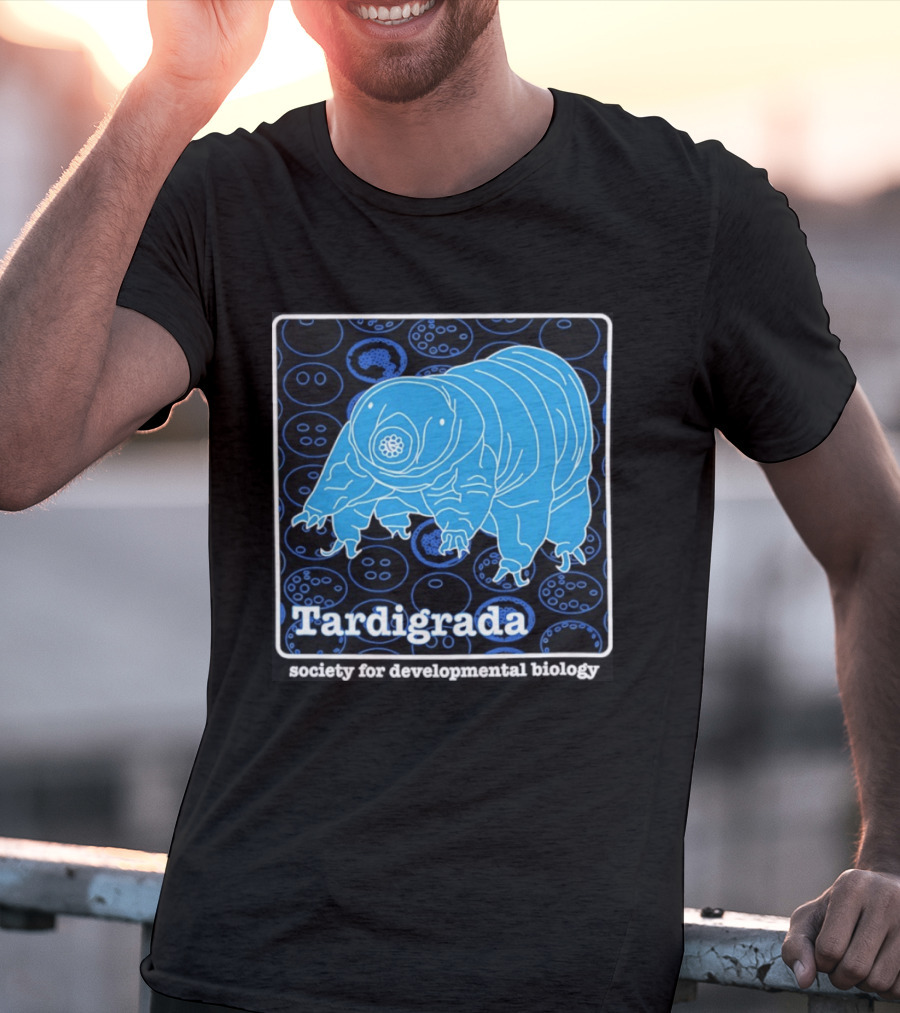Tardigrada Society For Developmental Biology Blue Water Bear T-Shirt