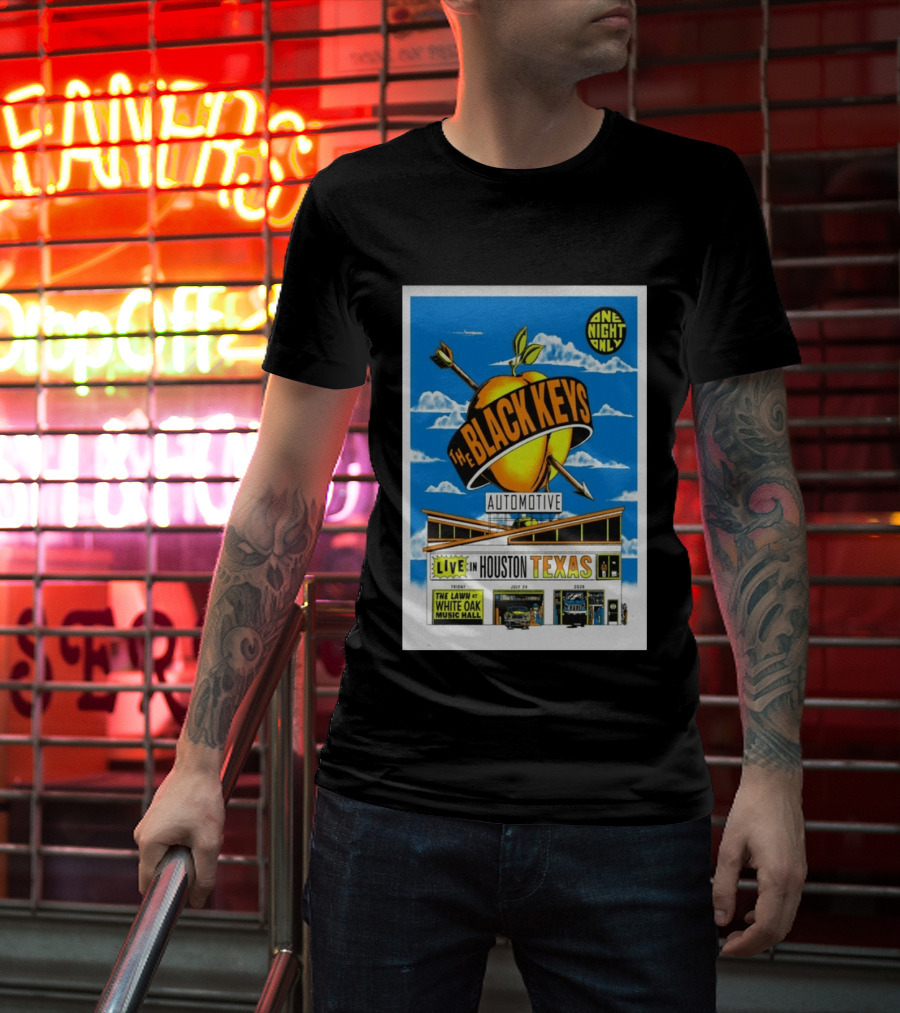 The Black Keys Live Houston Texas July 24 2026 One Night Only White Oak Music Hall T-Shirt
