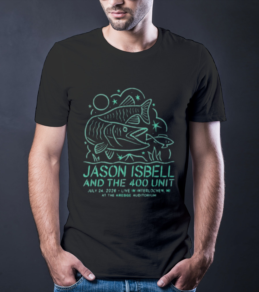 Jason Isbell And The 400 Unit Live Interlochen MI July 24 2020 Kresge Auditorium T-Shirt