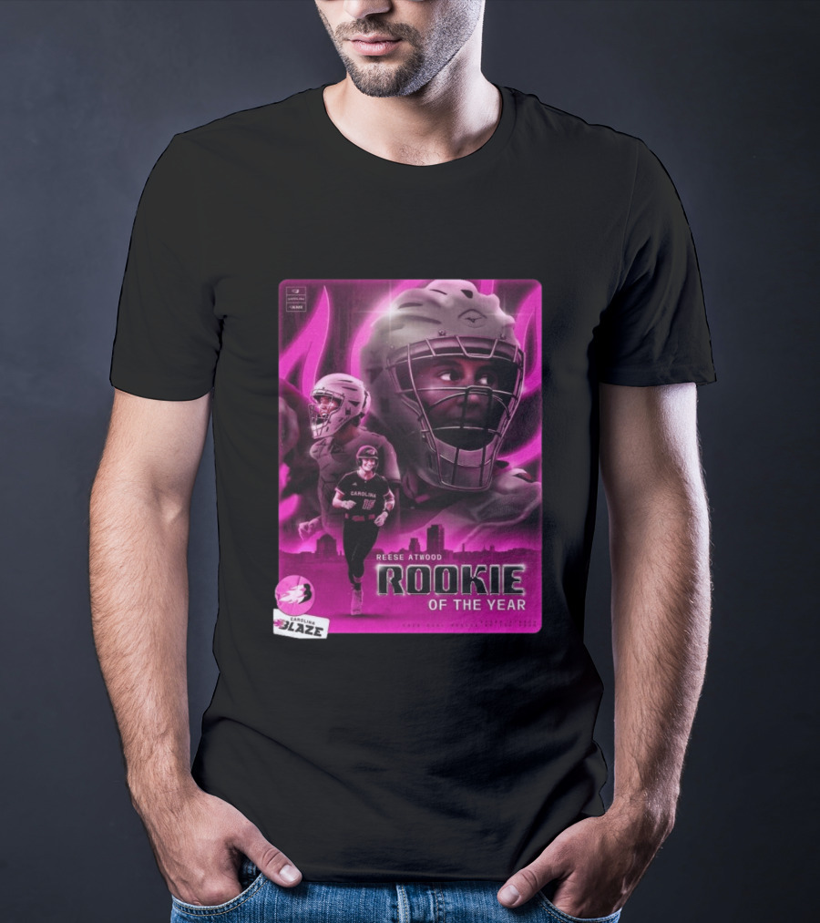 Reese Atwood Rookie Of The Year 2026 Carolina Blaze AUBL Rookie Of The Year T-Shirt