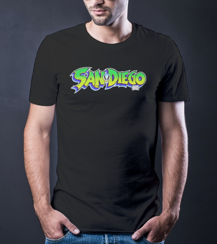 San Diego 2026 Skull Graffiti T-Shirt