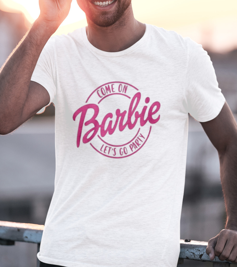 Come On Barbie Let's Go Party Pink T-Shirt