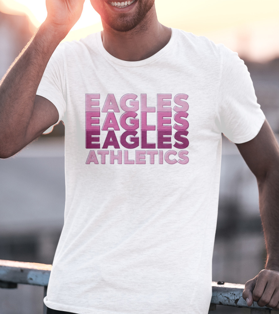 Eagles Athletics Pink Ombré T-Shirt