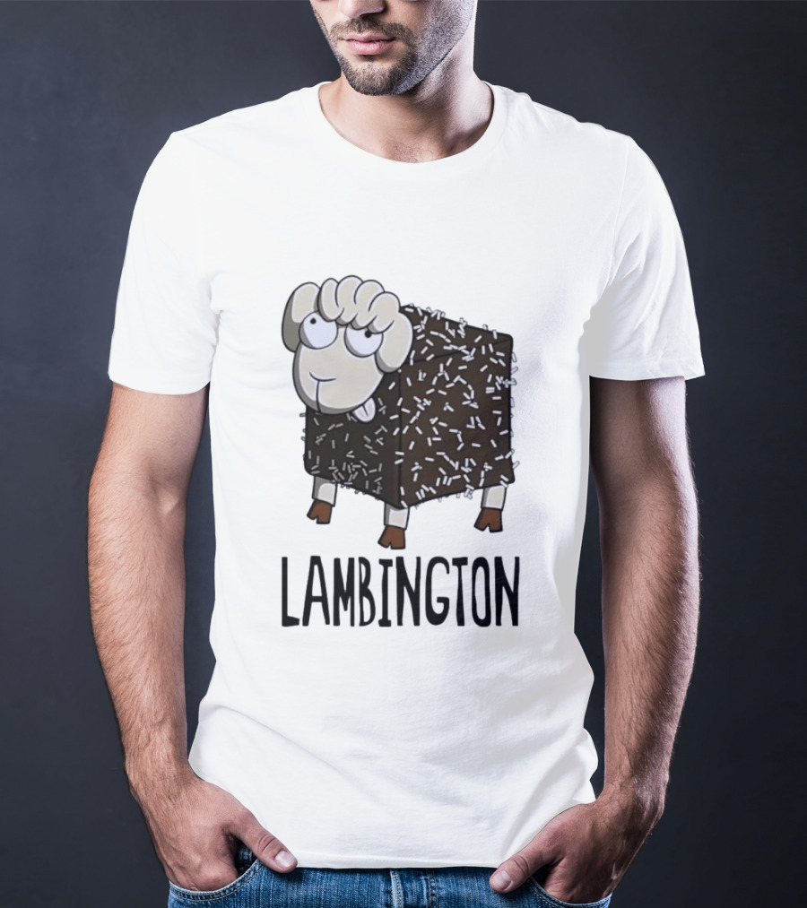 Lambington Sheep Treat Food Pun T-Shirt