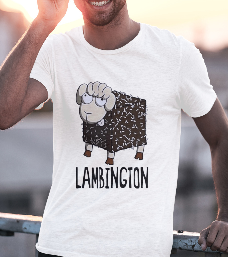 Lambington Sheep Treat Food Pun T-Shirt