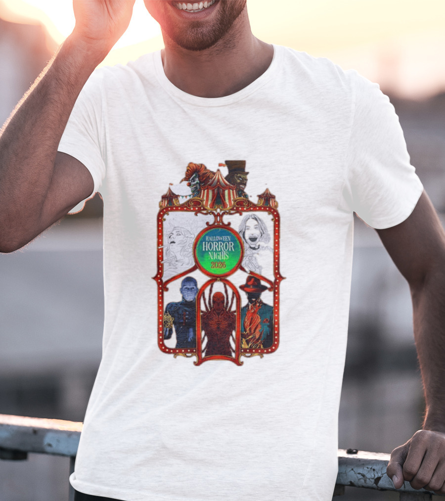 Halloween Horror Nights 2026 Universal Studios Characters Carnival T-Shirt