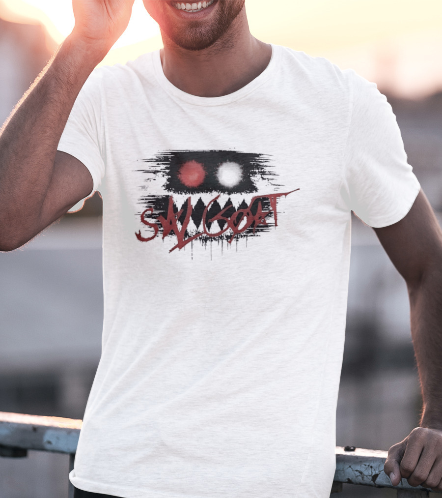 SK Goat Distressed Streetwear Urban Edgy Graffiti T-Shirt