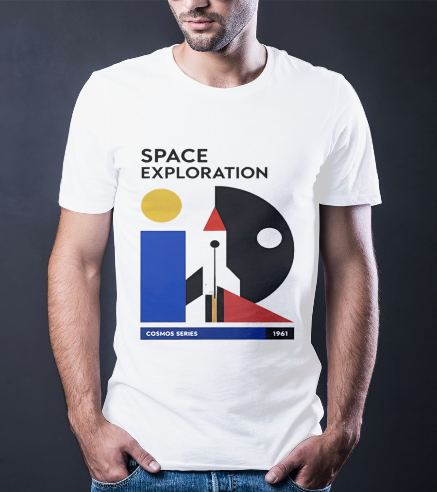 Space Exploration 1961 Cosmos Series Retro Geometric T-Shirt