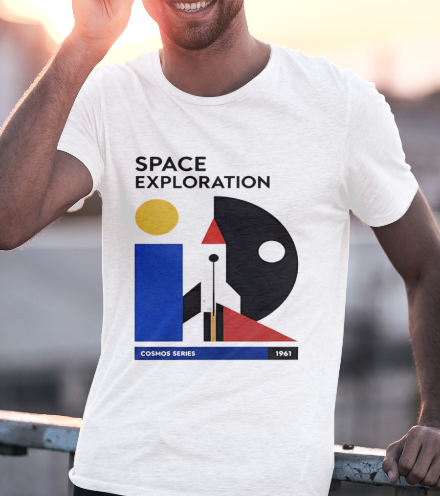 Space Exploration 1961 Cosmos Series Retro Geometric T-Shirt