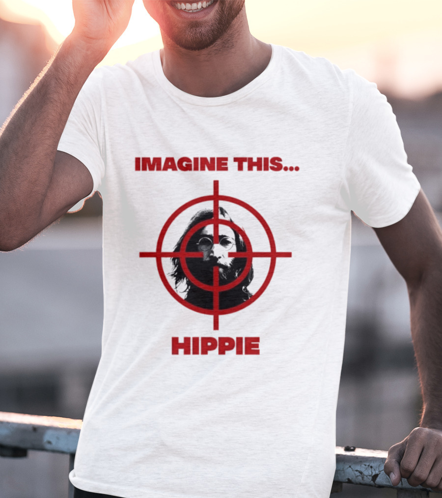 Imagine This Hippie With Target Overlay T-Shirt
