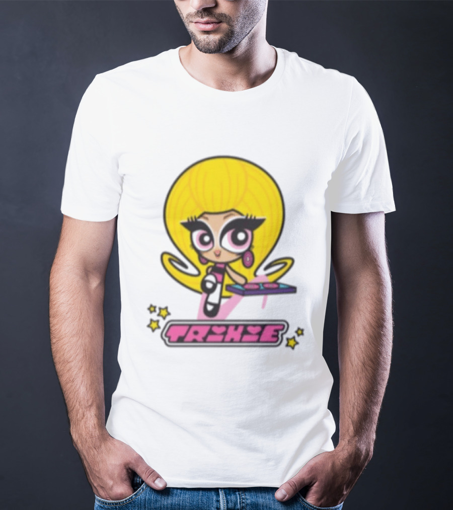 Trixie Mattel Spd Babydoll Pink Cartoon Character Stars T-Shirt