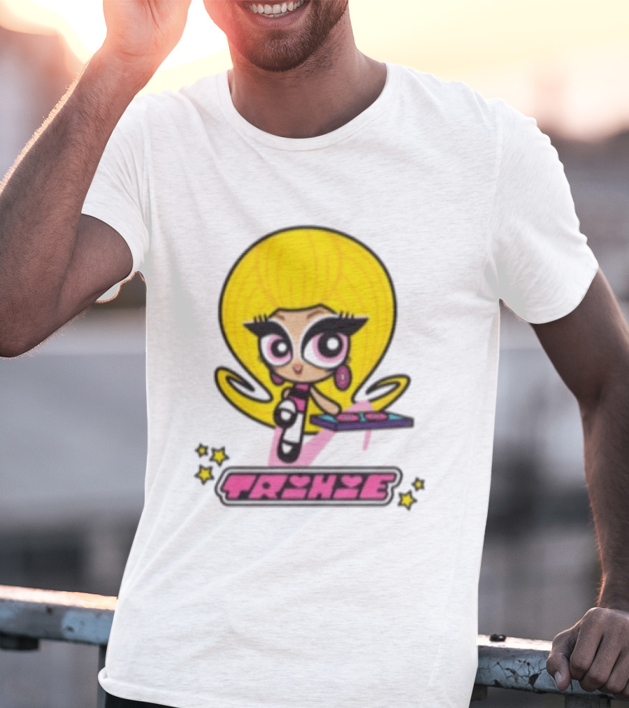 Trixie Mattel Spd Babydoll Pink Cartoon Character Stars T-Shirt