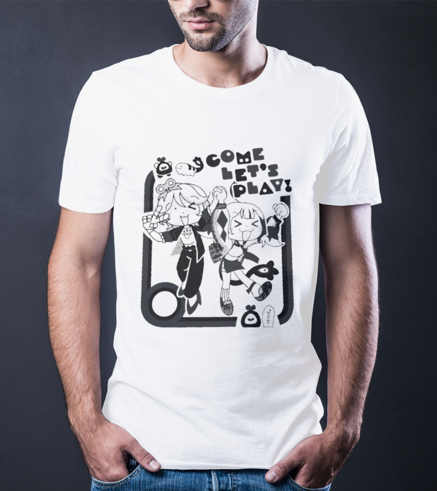 Tsukasa Tenma Emu Otori Project Sekai Come Let's Play Fun T-Shirt