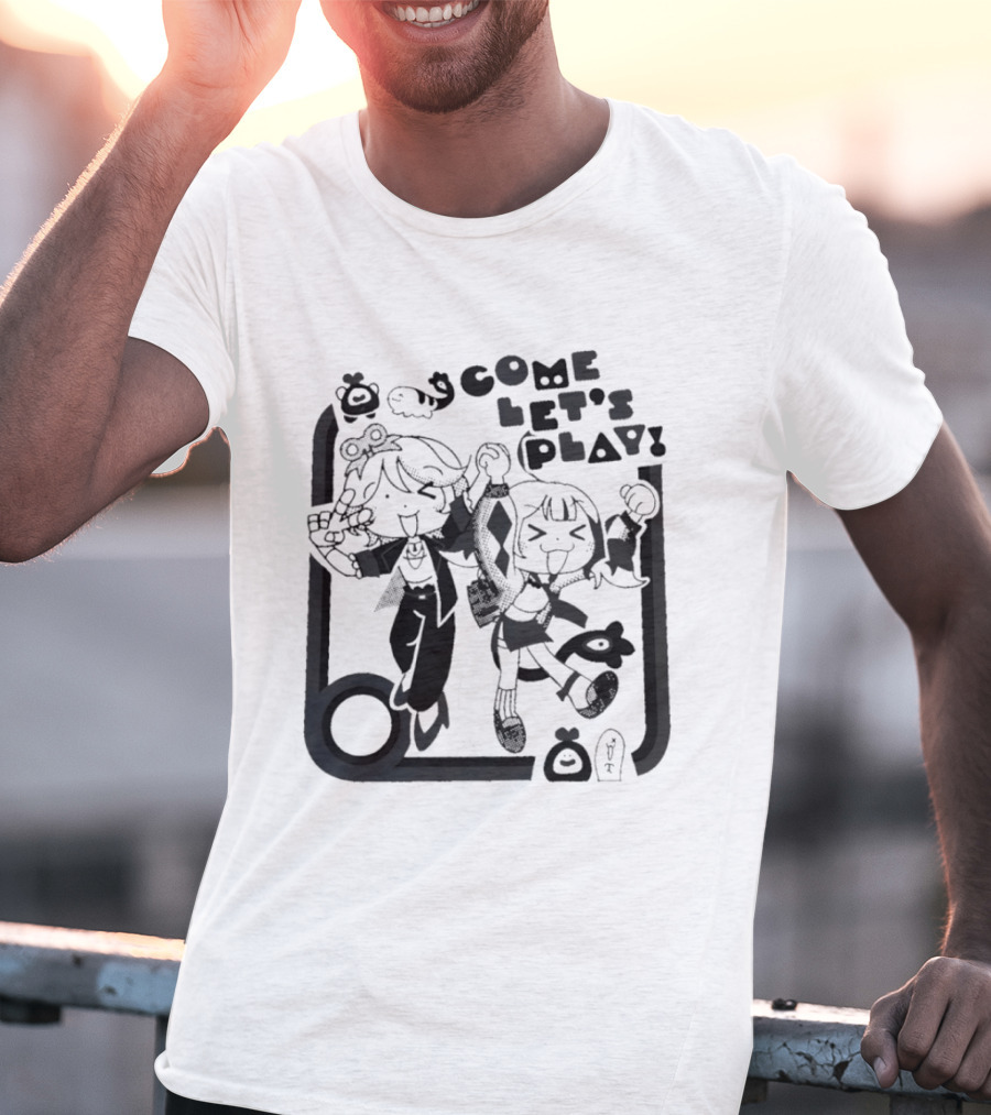 Tsukasa Tenma Emu Otori Project Sekai Come Let's Play Fun T-Shirt