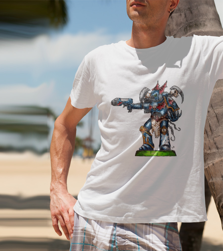 Warhammer 40K Night Lords Chaos Space Marine By Niklas Wistedt T-Shirt