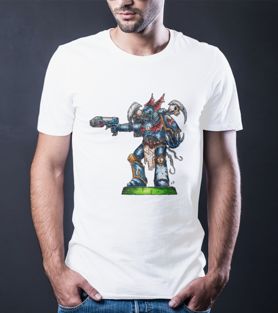 Warhammer 40K Night Lords Chaos Space Marine By Niklas Wistedt T-Shirt