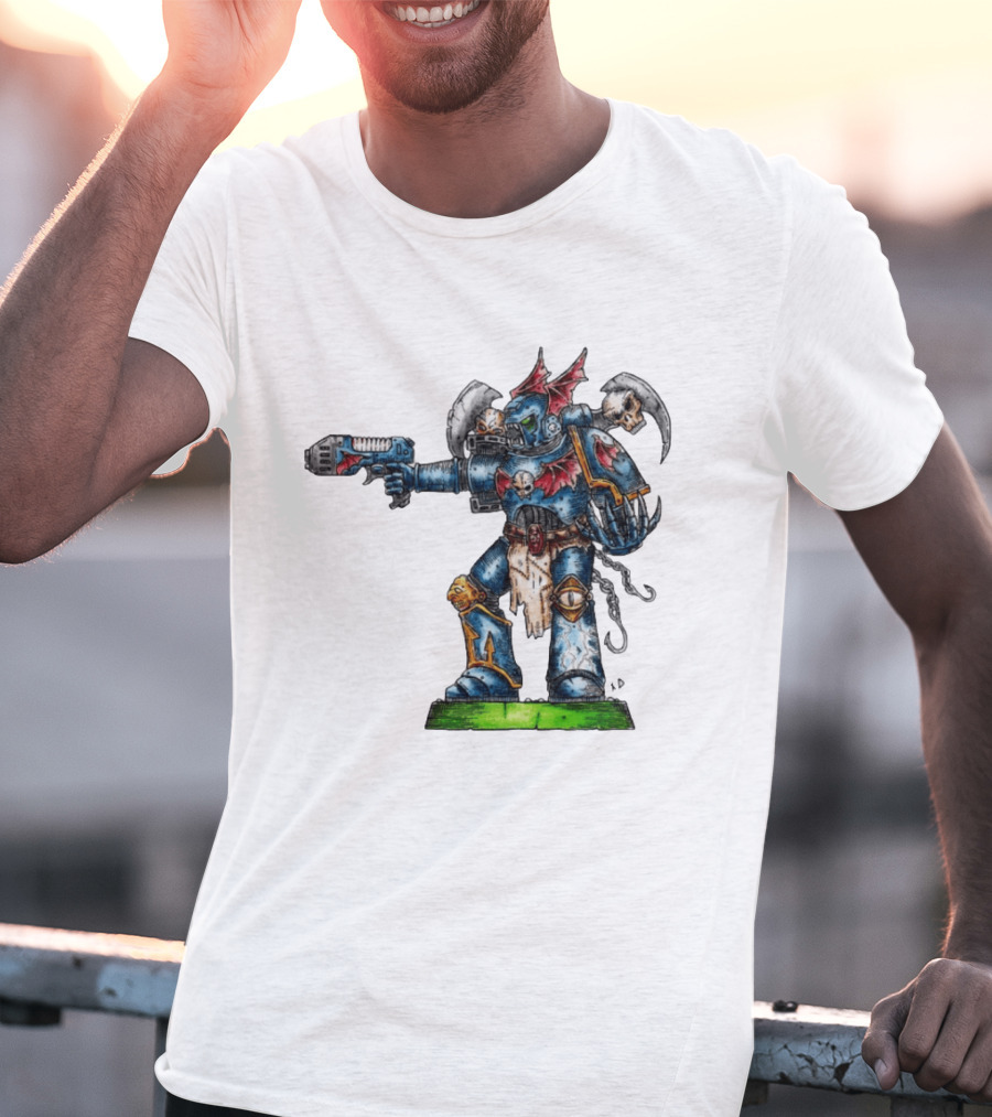 Warhammer 40K Night Lords Chaos Space Marine By Niklas Wistedt T-Shirt