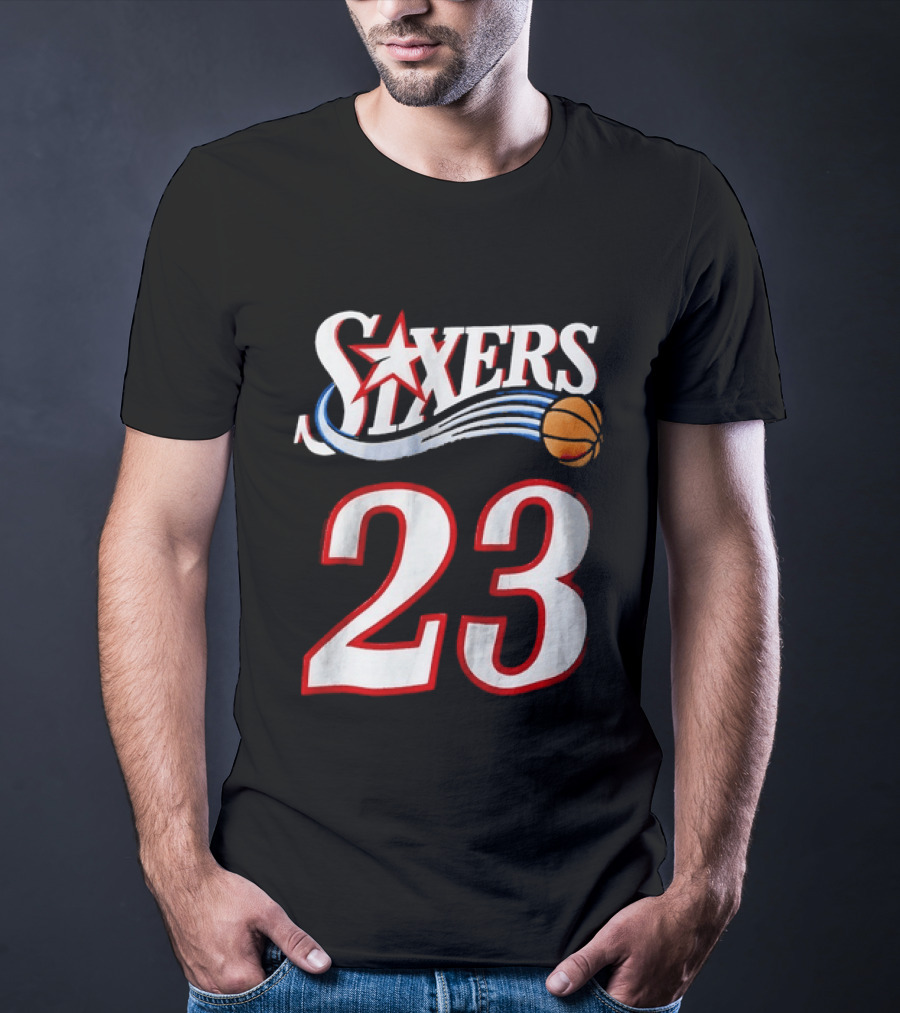 Philadelphia 76ers Number 23 Sixers Basketball Jersey T-Shirt
