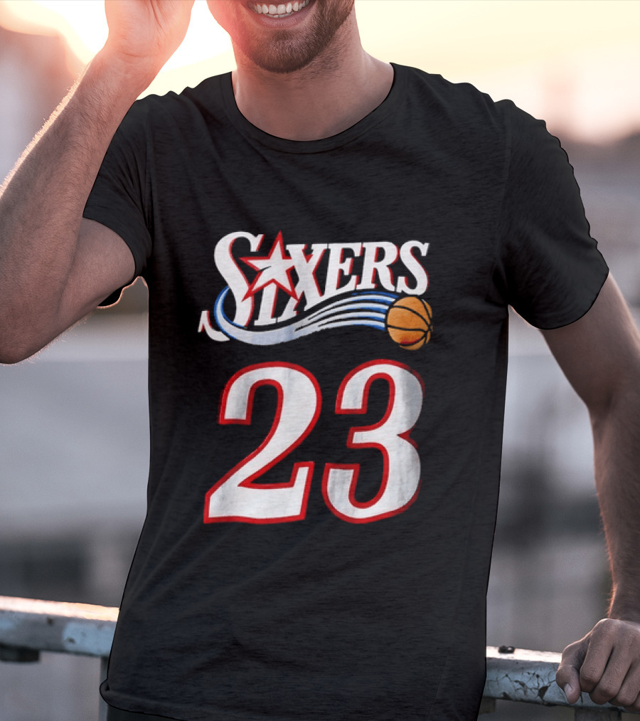 Philadelphia 76ers Number 23 Sixers Basketball Jersey T-Shirt