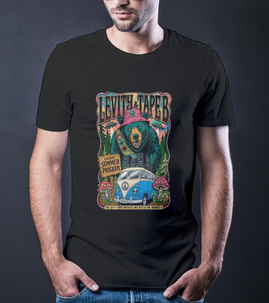 Levity & Tape B Present Summer Program 2026 White River State Park Indianapolis T-Shirt