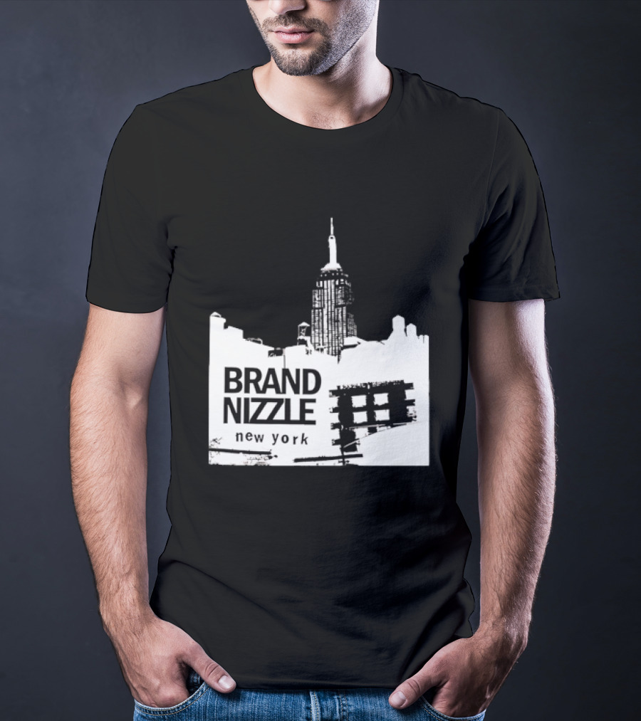 BRAND NIZZLE New York Empire State Building Skyline T-Shirt