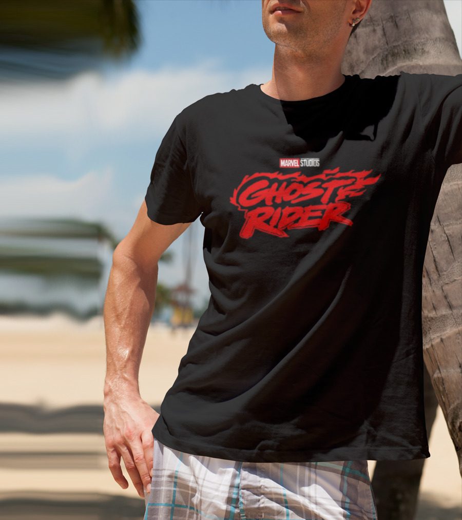 Marvel Studios Ghost Rider Flame Logo Superheroes T-Shirt