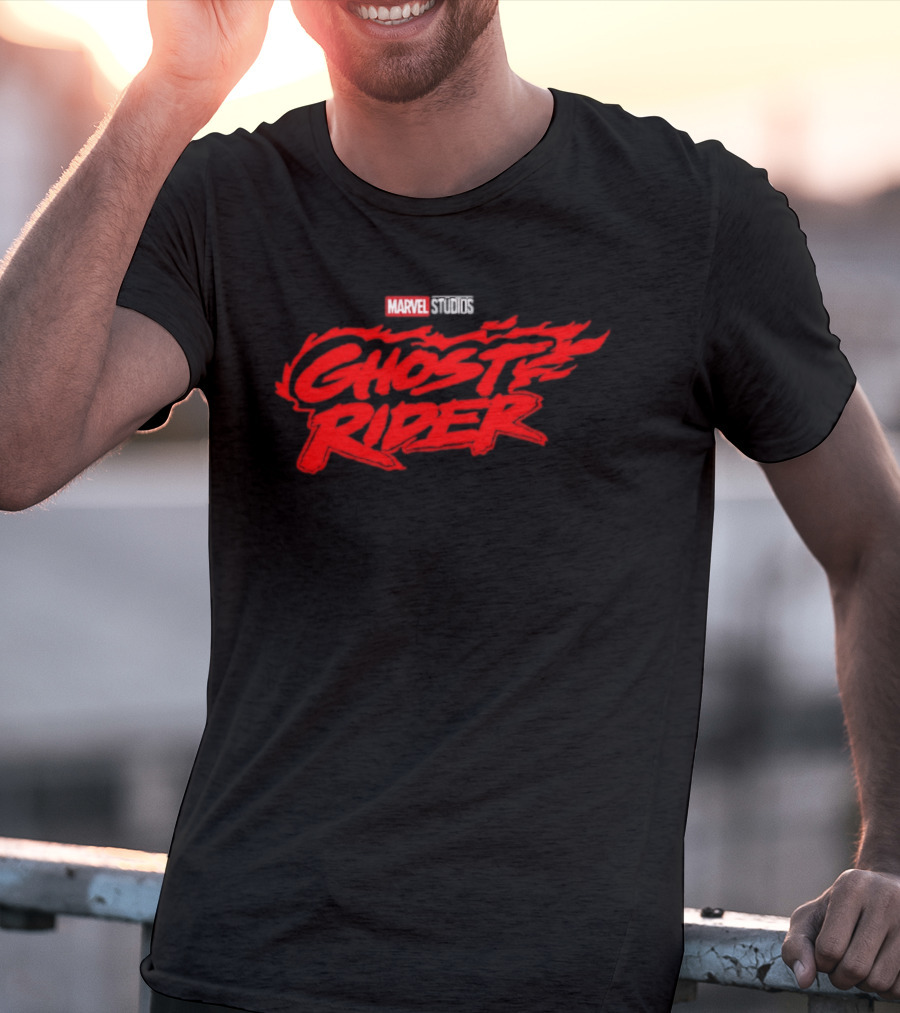 Marvel Studios Ghost Rider Flame Logo Superheroes T-Shirt