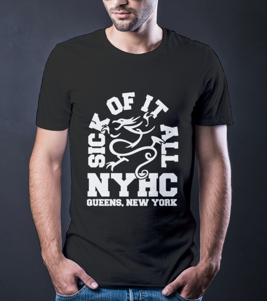 Sick Of It All NYHC Queens New York Hardcore Dragon T-Shirt