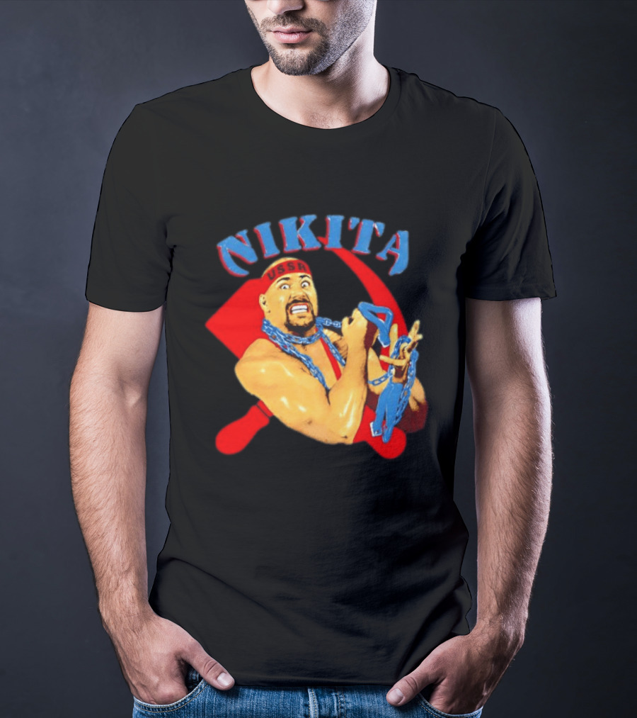 Nikita Koloff USSR Hammer And Sickle NWA Wrestling Pro T-Shirt