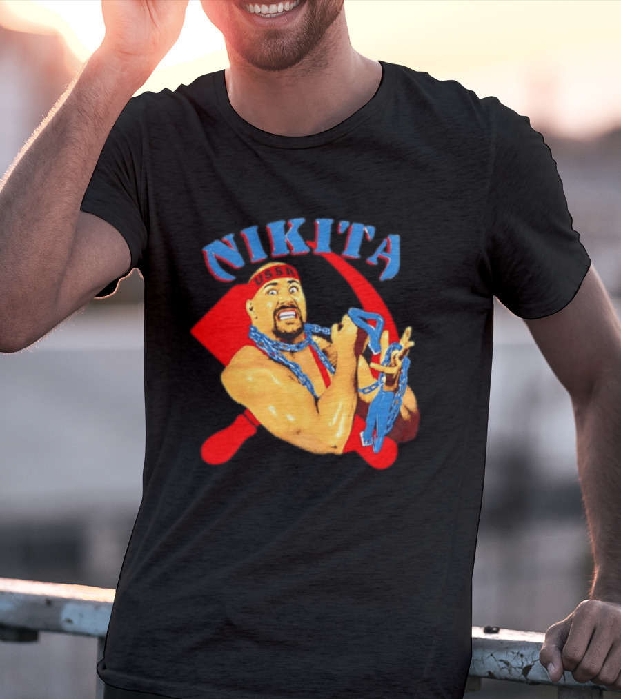 Nikita Koloff USSR Hammer And Sickle NWA Wrestling Pro T-Shirt