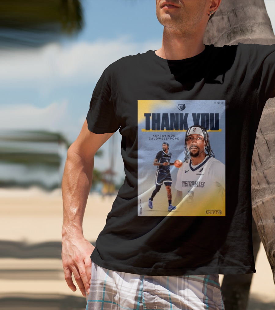 Thank You Kentavious Caldwell Pope Memphis Grizzlies Basketball 3 NBA Fan T-Shirt