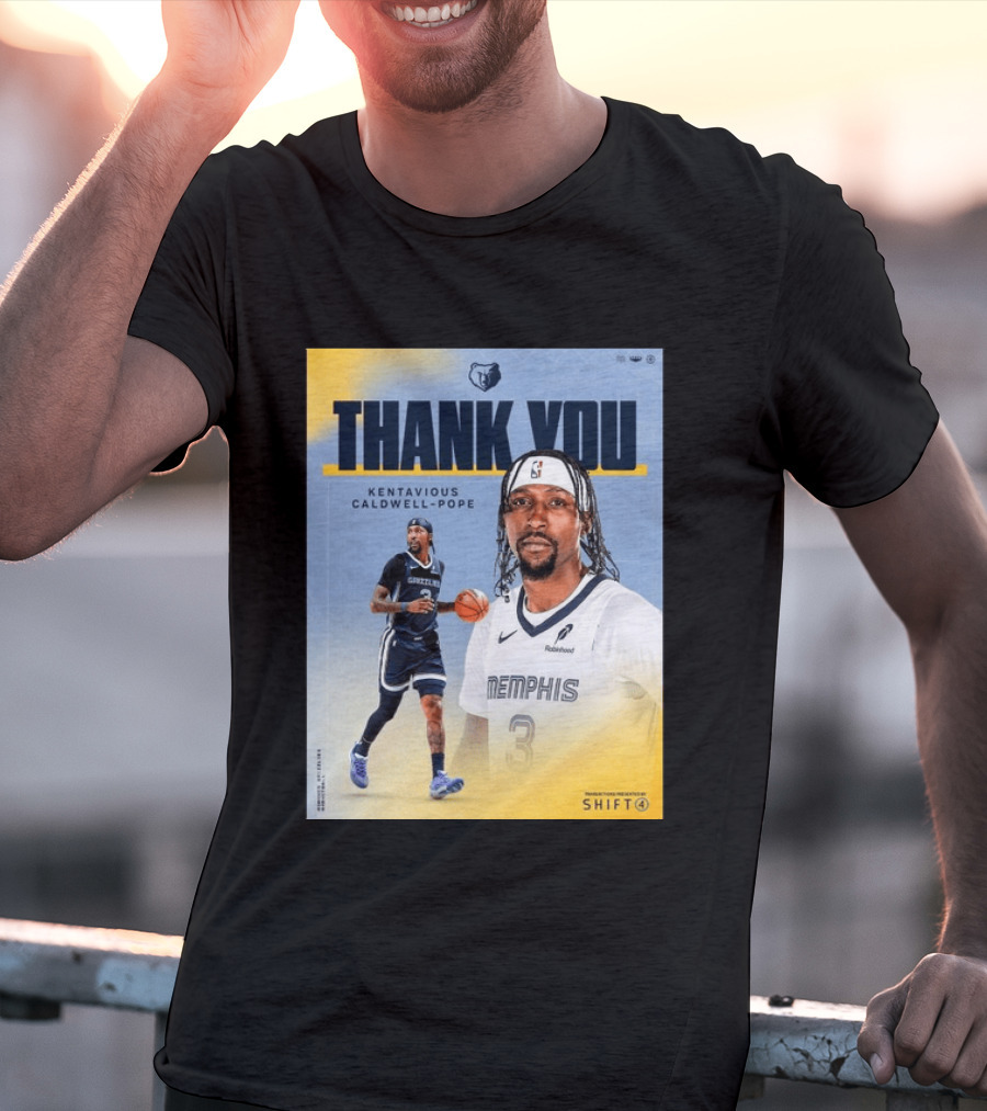 Thank You Kentavious Caldwell Pope Memphis Grizzlies Basketball 3 NBA Fan T-Shirt