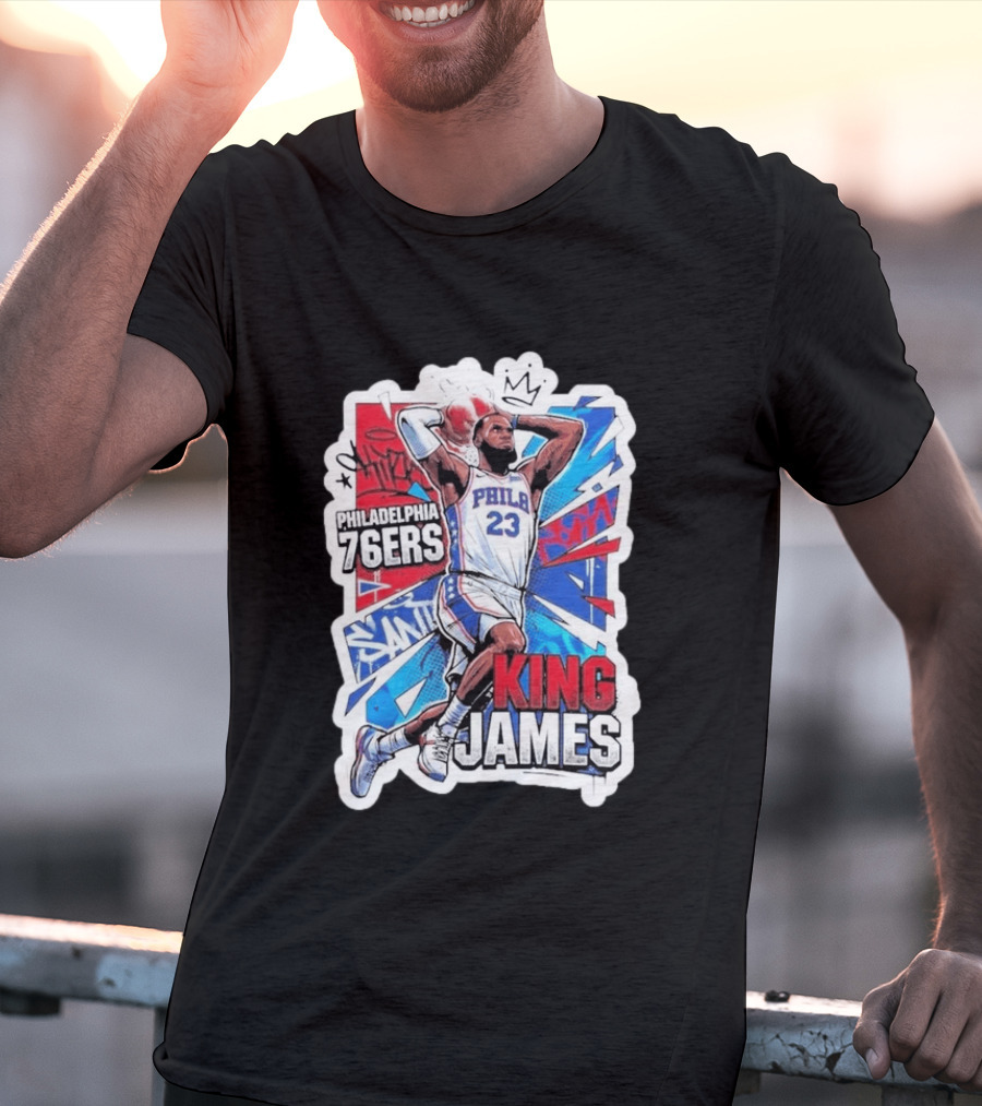Philadelphia 76ers King James Basketball Fans T-Shirt