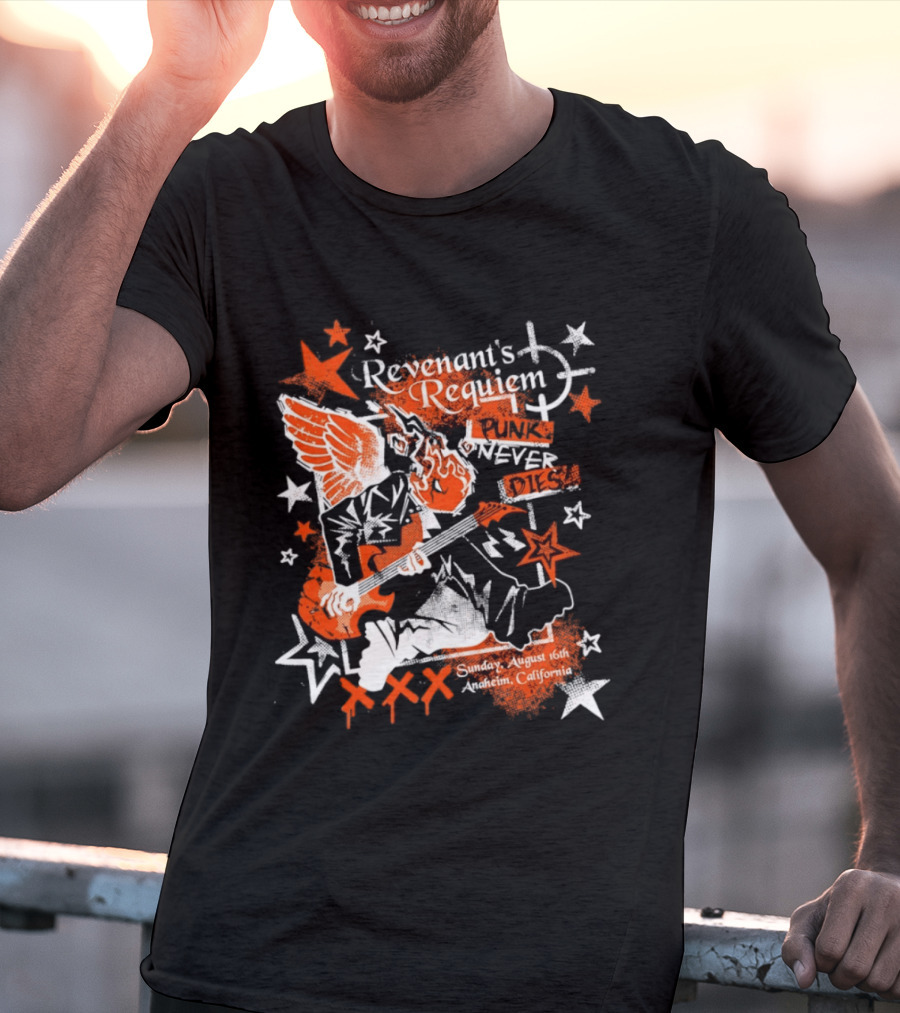 Revenant's Requiem Punk Never Dies Anaheim August 16th Sunday California Concert T-Shirt