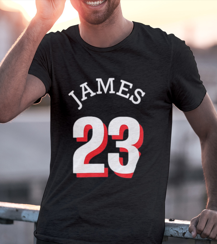 LeBron James 23 Jersey Philadelphia 76ers T-Shirt