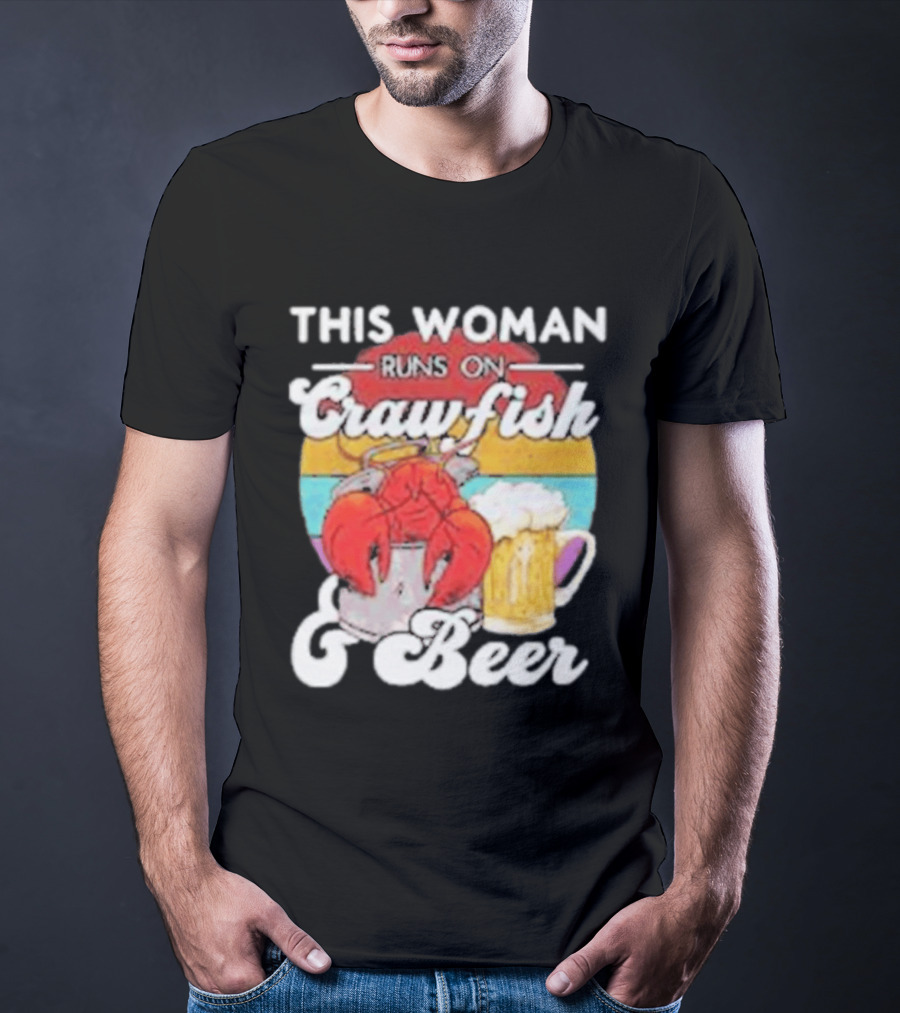 This Woman Runs On Crawfish And Beer With Vintage T-Shirt