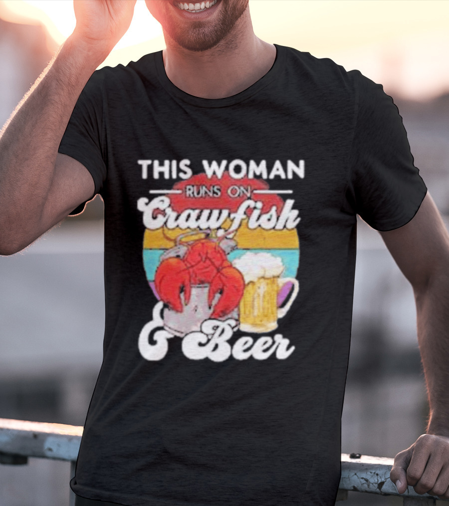 This Woman Runs On Crawfish And Beer With Vintage T-Shirt