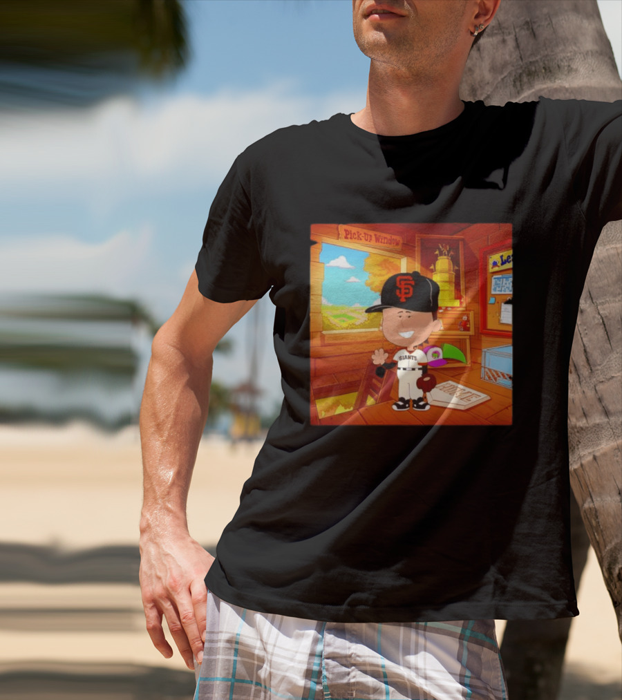 Tyler Mahle San Francisco Giants Baseball Cartoon Peanuts T-Shirt