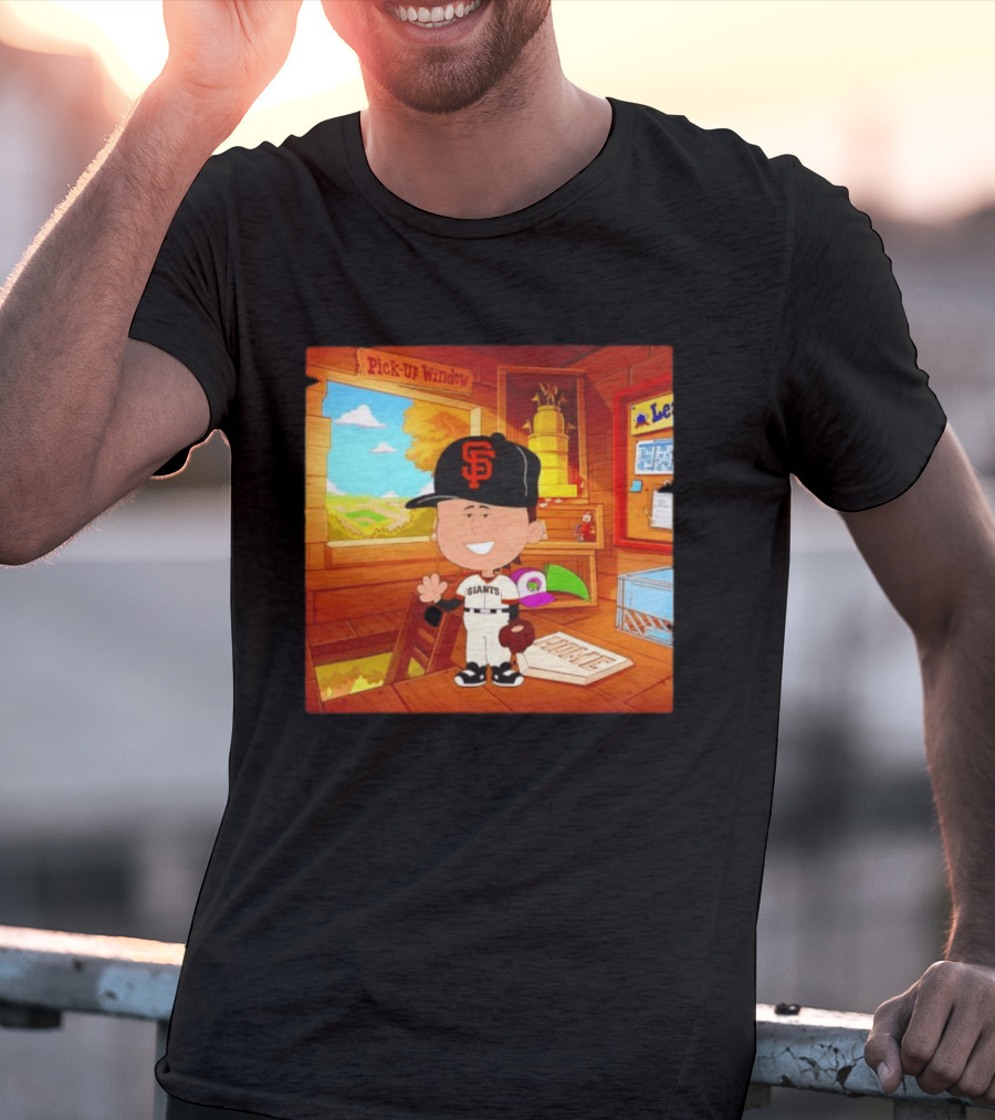 Tyler Mahle San Francisco Giants Baseball Cartoon Peanuts T-Shirt