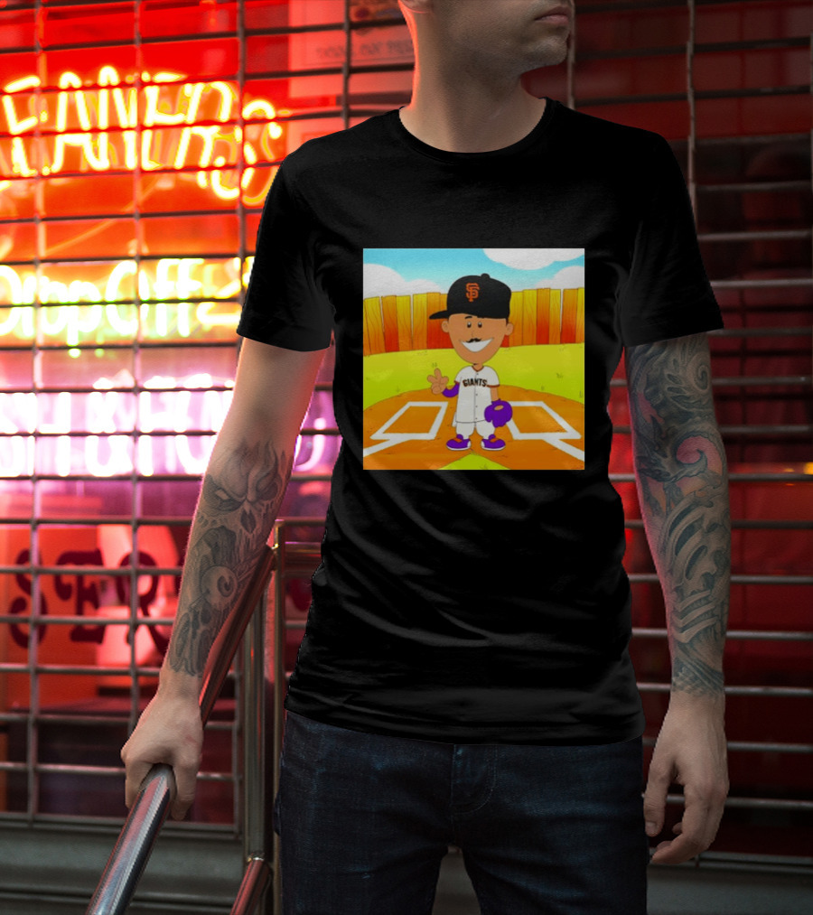 Willy Adames San Francisco Giants Cartoon Player T-Shirt