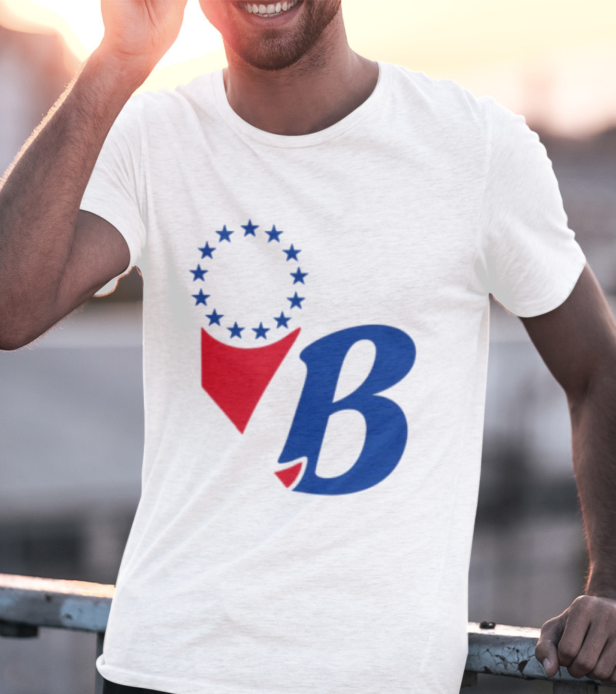 Chinatown Market Store Let Brotherly Love Philadelphia B Icon Circle Stars T-Shirt