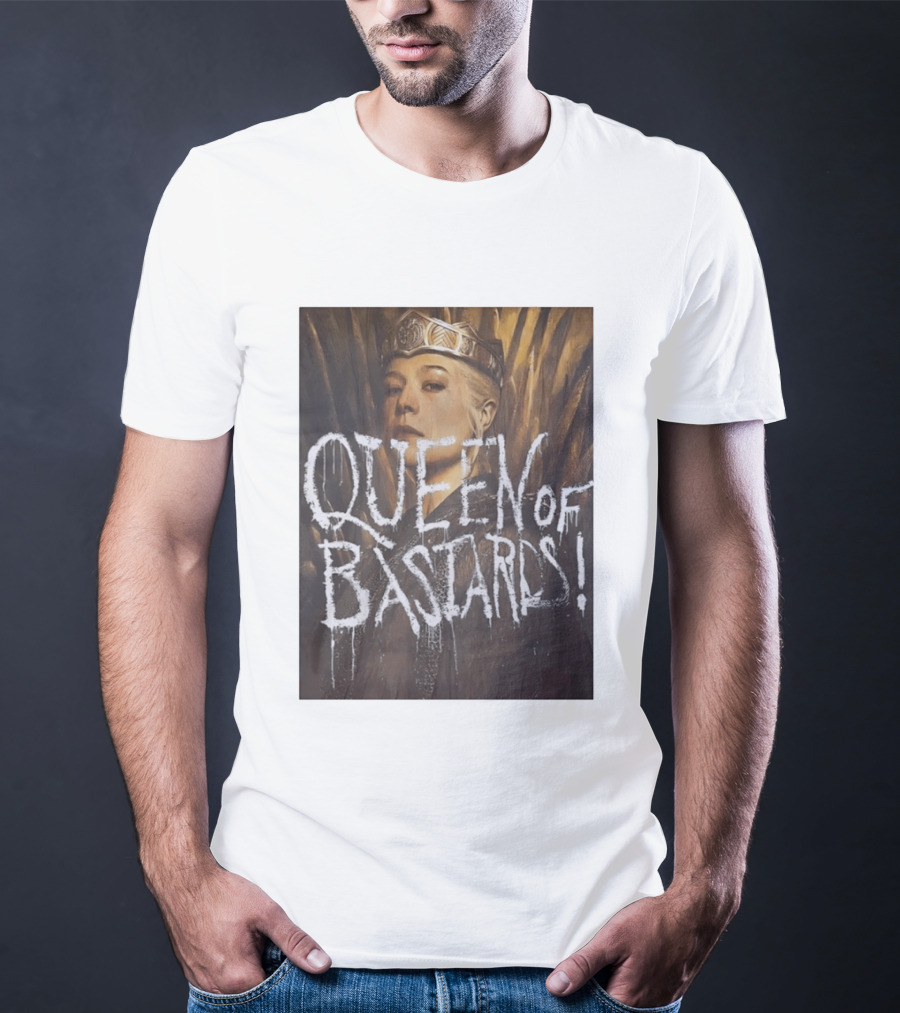 Rhaenyra Targaryen Queen Of Bastards House Of The Dragon Iron Throne Crown T-Shirt