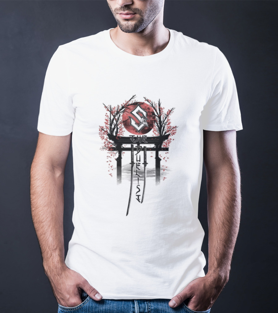 Sabaton Store Signed The Duelist S Symbol Red Circle Blossom T-Shirt