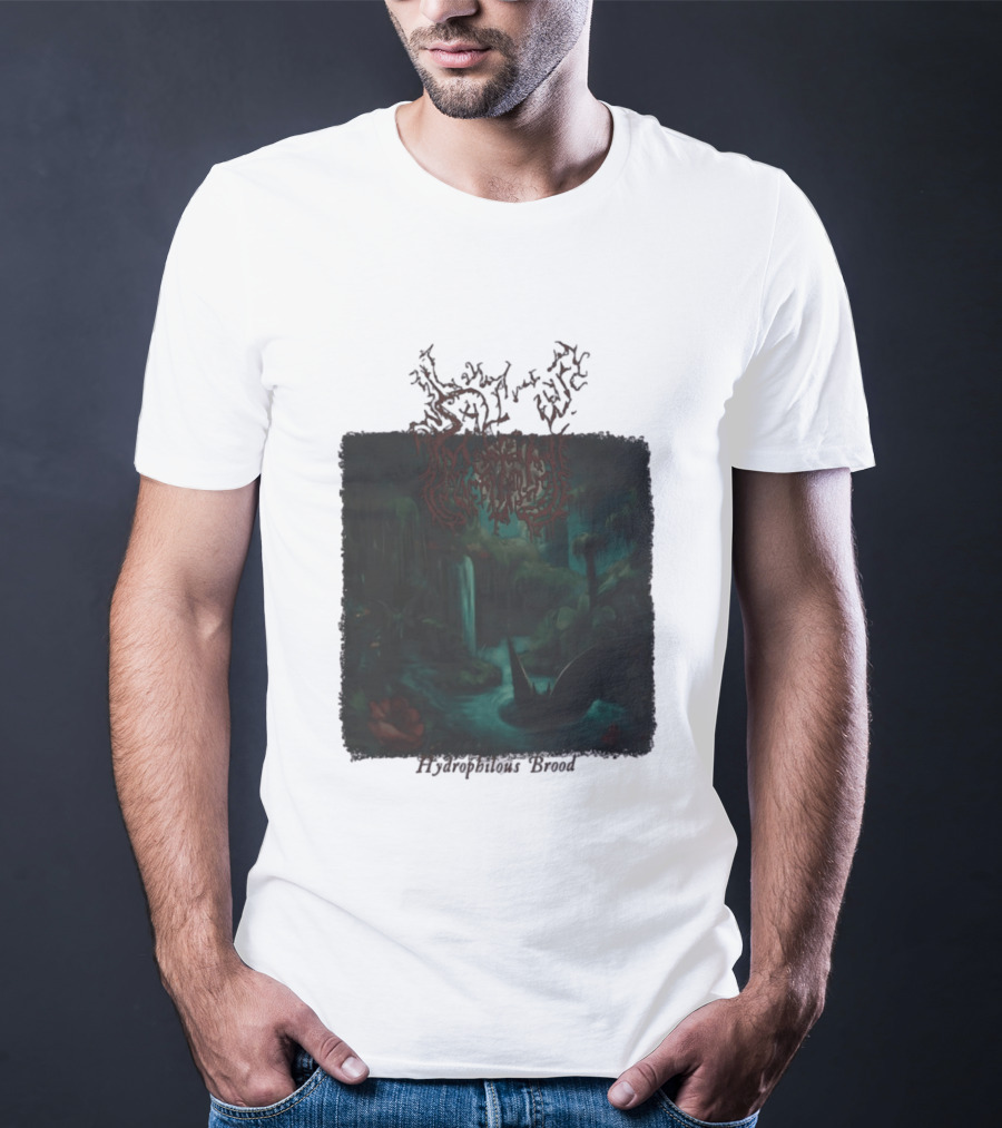 Sallow Hydrophilous Brood Metal Nightmare Forest Scene T-Shirt
