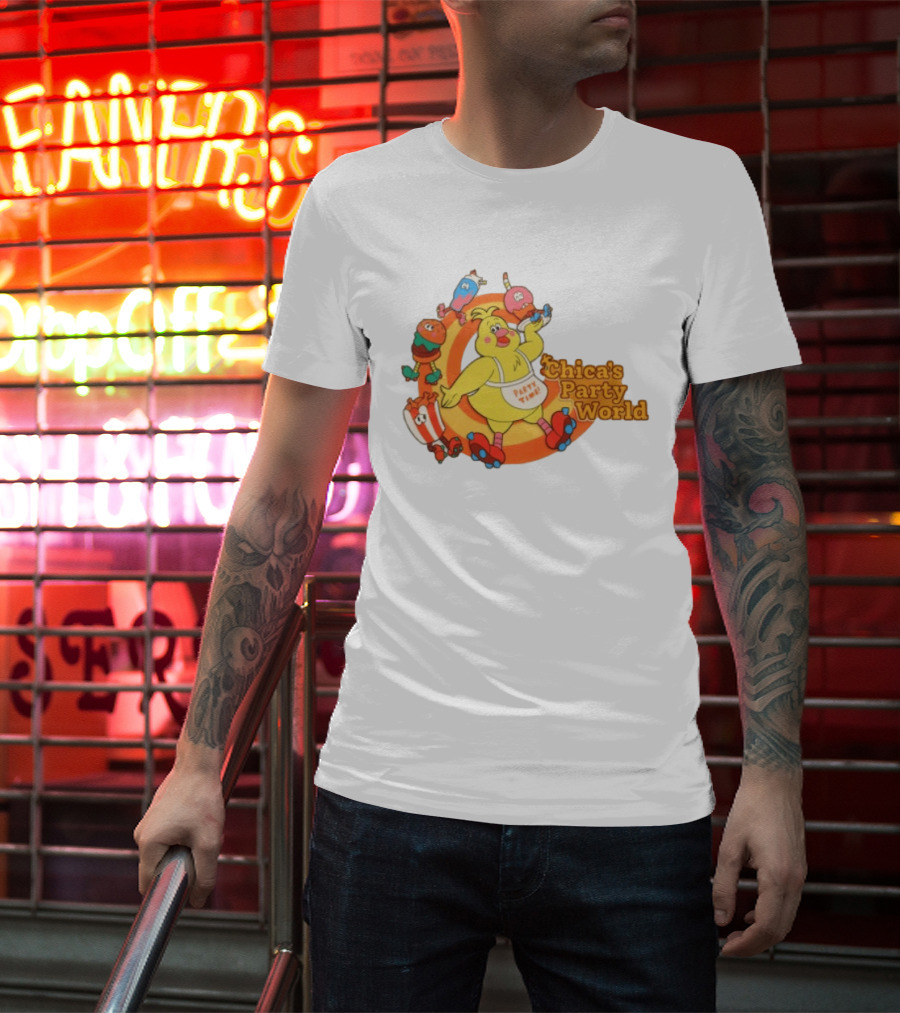 Hex Store Hex X Fnaf Chica's Party World Secret Of The Mimic 2 Party Time T-Shirt