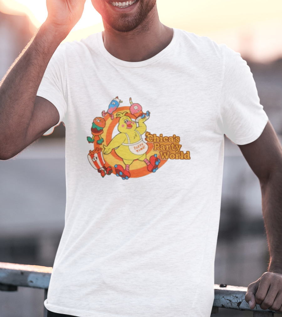 Hex Store Hex X Fnaf Chica's Party World Secret Of The Mimic 2 Party Time T-Shirt