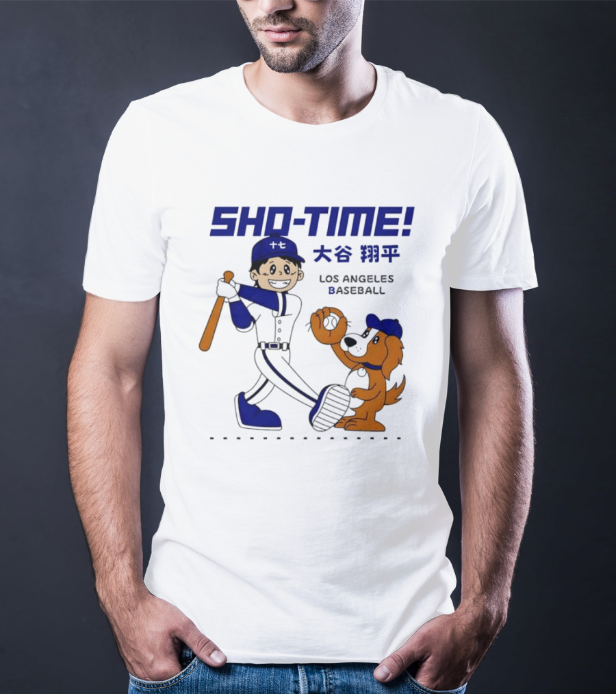 SHO TIME Shohei Ohtani Los Angeles Baseball Anime T-Shirt