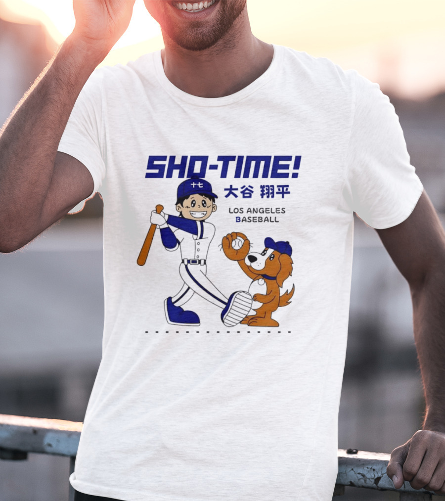 SHO TIME Shohei Ohtani Los Angeles Baseball Anime T-Shirt